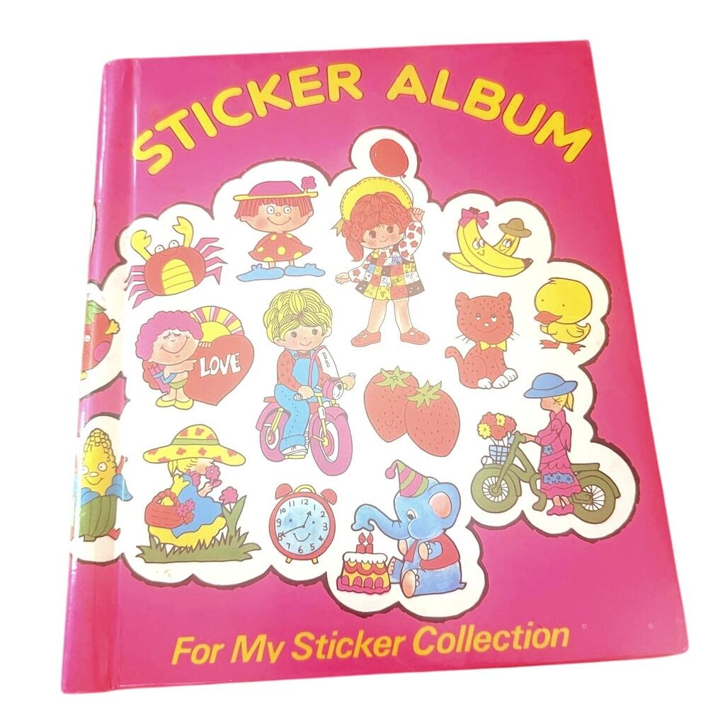 Vintage 1983 Imperial Sticker Album Puffy Stickers Barbie Cabbage Patch
